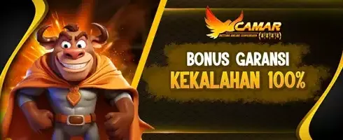 Garansi Kekalahan 100% Cash Back promotion banner